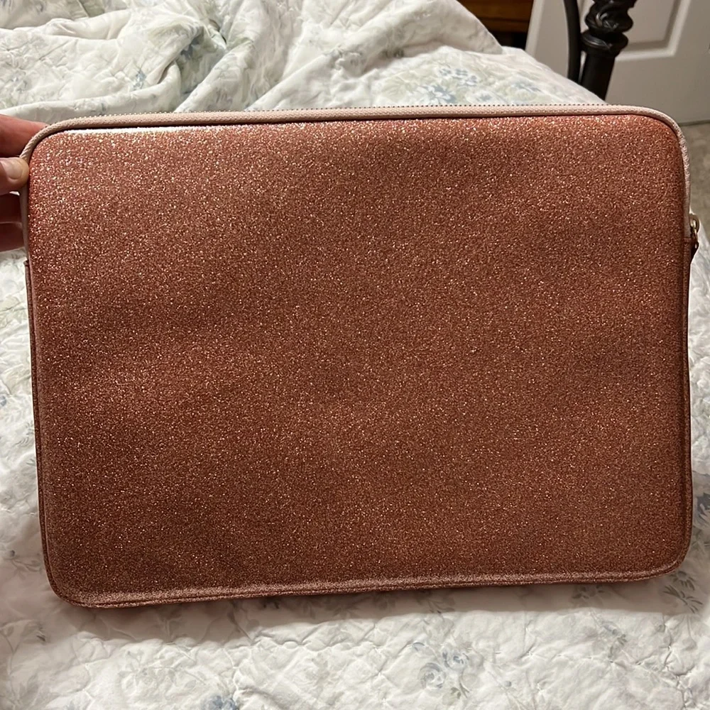 💻 Kate Spade Pink Glitter Laptop Case / Sleeve